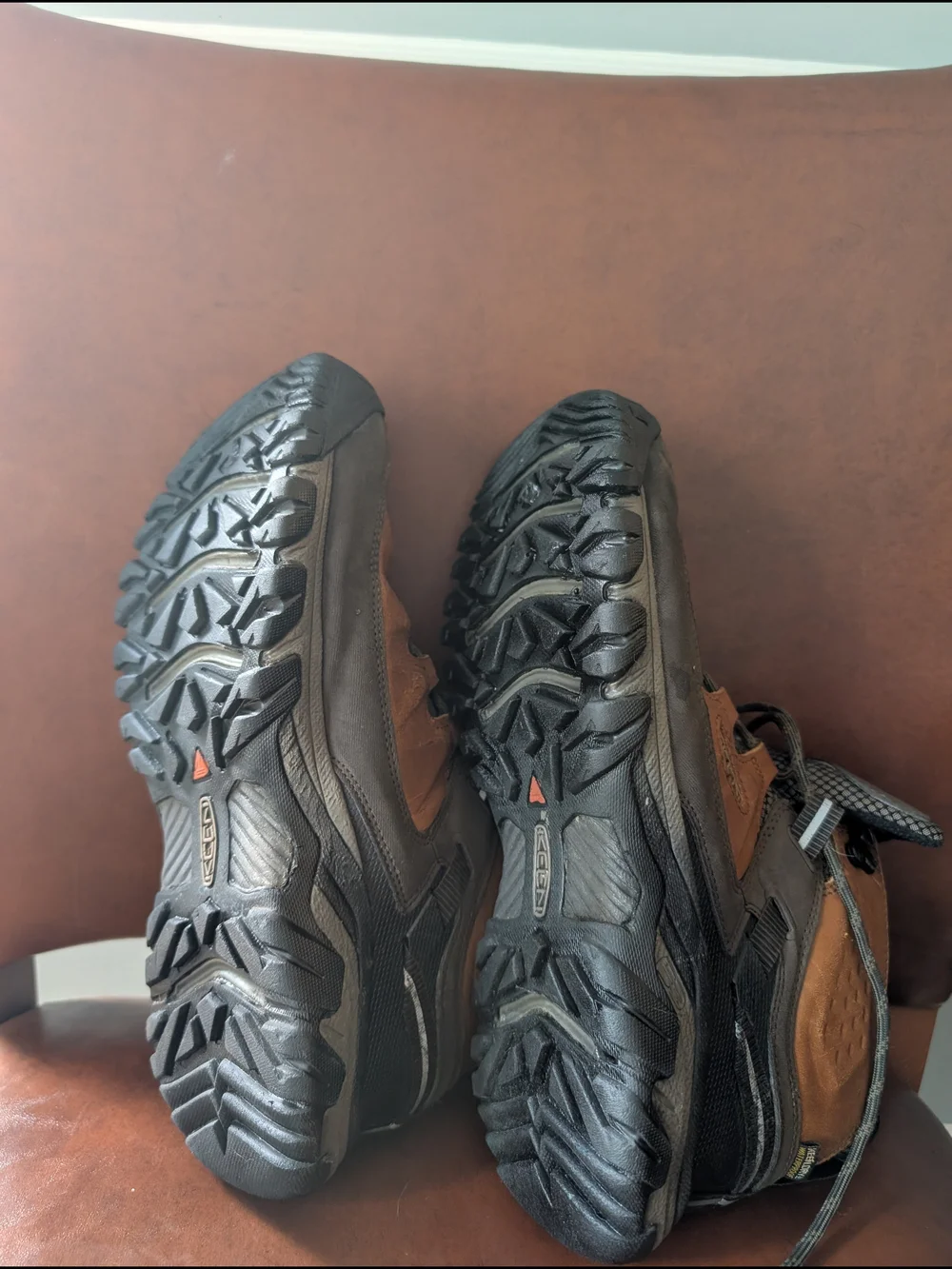 Keen men hiking